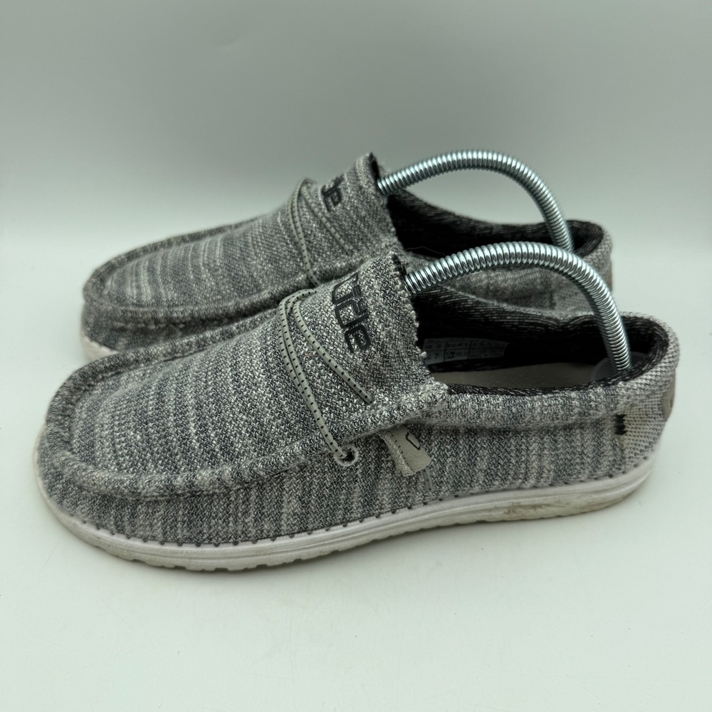 Hey‎ Dude Wally Stretch Mens Size 8 Granite Grey Slip On Loafers 110383045